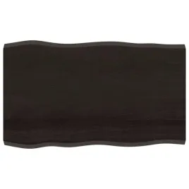 drewniany-blat-debowy-100x60-cm-ciemny-braz-naturalne-krawedzie