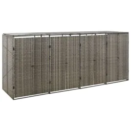 szara-poczworna-oslona-na-kosze-na-smieci-274-x-80-x-117-cm-rattan-pe