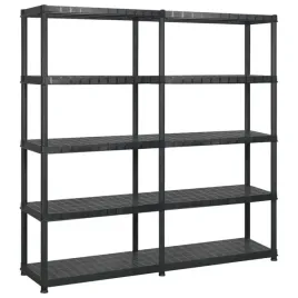 regal-wielofunkcyjny-czarny-85-x-40-x-185-cm-5-poziomow-plastikowy