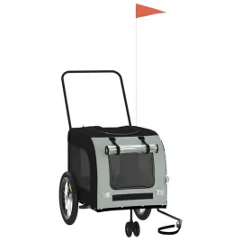 przyczepka-rowerowa-dla-zwierzat-czarno-szara-63x121x65-cm