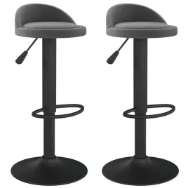 stolek-barowy-aksamitny-obrotowy-ciemnoszary-36x38x-72-94-cm