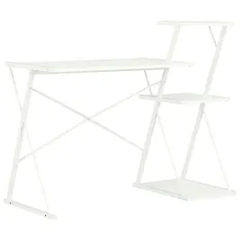biurko-z-regalem-biale-116-x-50-x-93-cm-stal-malowana-proszkowo