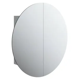szafka-lazienkowa-z-okraglym-lustrem-led-szara-54-x-54-x-175-cm