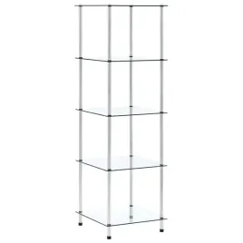 przezroczysta-szklana-polka-40-x-40-x-130-cm-5-poziomow-stal-nierdzewna