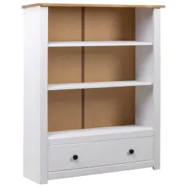 drewniana-biblioteczka-rustykalna-3-polki-i-szuflada-bialy-naturalny