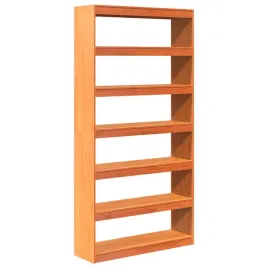 regal-na-ksiazki-z-litego-drewna-sosnowego-woskowy-braz-100-x-30-x-19