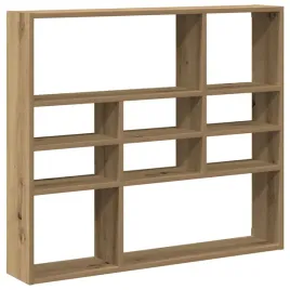 polka-scienna-dab-artisan-90-x-16-x-78-cm-z-9-przegrodkami