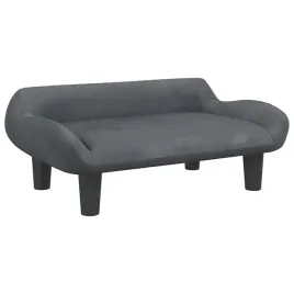legowisko-dla-psa-ciemnoszare-70-x-40-x-24-cm-aksamit-drewno-sosnowe