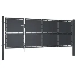 brama-stalowa-antracytowa-350-x-175-cm-z-zamkiem-i-slupkami