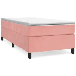 lozko-kontynentalne-rozowe-203-x-80-x-35-cm-z-materacem-sprezynowym-80-x-20