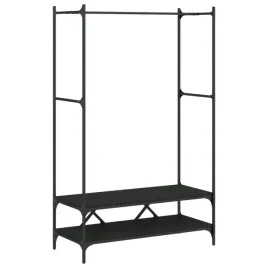wieszak-na-ubrania-z-polkami-drewnopochodny-i-metal-czarny-100x45x1625