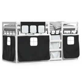 drewniane-lozko-pietrowe-z-zaslonami-biale-2055-x-855-x-112-cm