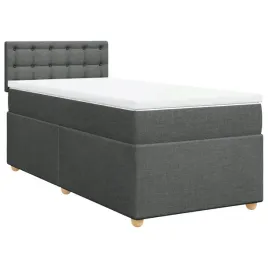 lozko-kontynentalne-200x100x1005-cm-ciemnoszare-z-materacem-i-topperem