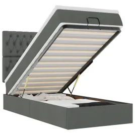 otomana-z-materacem-203x90x118-128-cm-ciemnoszara-materac-90x200x20-cm