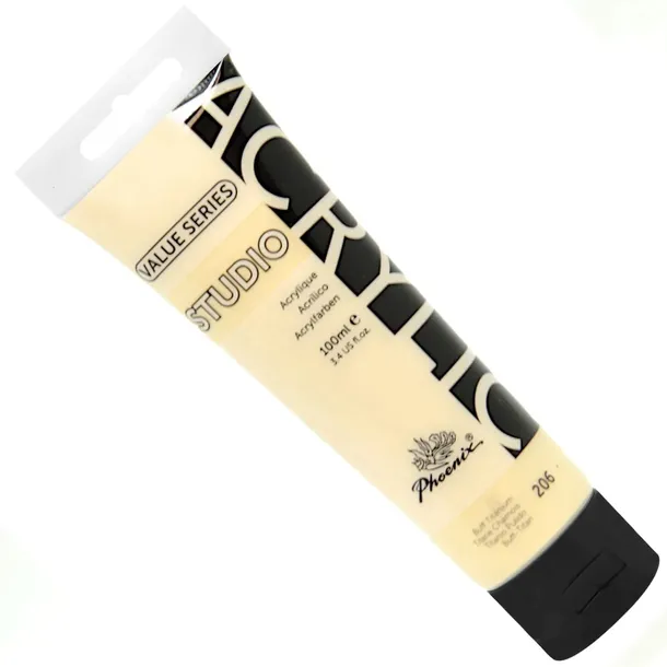 Farba Akrylowa Phoenix 100 ml nr 206 TITANUM BUFF ecru kremowa FARBY