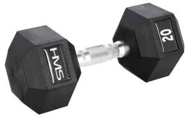 hms-ciezarek-hantla-hexagonalna-gumowana-do-cwiczen-fitness-treningu-20-kg