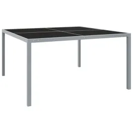 stol-ogrodowy-szary-130-x-130-x-72-cm-stal-malowana-proszkowo-szklo-ha