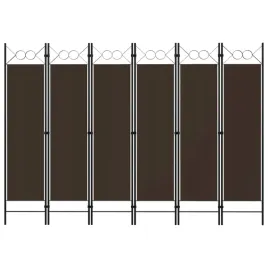 parawan-6-skrzydlowy-brazowy-240-x-180-cm-z-kolkami-tkanina-100percent-polie
