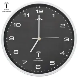 srebrny-zegar-scienny-radiowo-sterowany-srednica-31-cm-czarna-tarcza