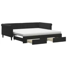 rozkladana-lezanka-z-szufladami-czarna-229-x-110-x-68-cm