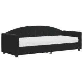 czarna-lezanka-2-w-1-z-materacem-222-x-90-x-75-cm