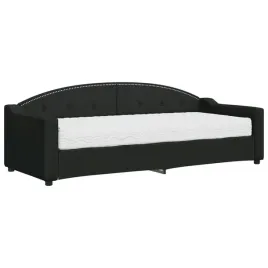czarna-lezanka-2-w-1-z-materacem-223-x-90-x-75-cm