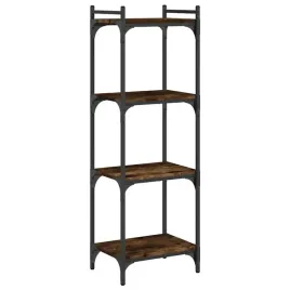 regal-na-ksiazki-z-regulowanymi-nozkami-przydymiony-dab-40x30x120-c