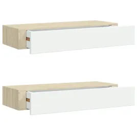polka-wiszaca-z-szuflada-mdf-i-metal-debowy-bialy-60x235x10-cm