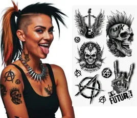 punk-tattoo-sheet-14x30-cm