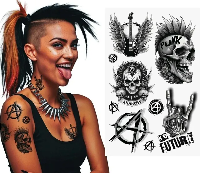 punk-tattoo-sheet-14x30-cm