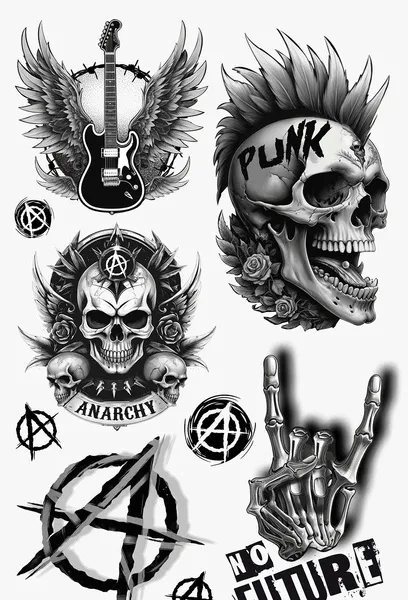 punk-tattoo-sheet-14x30-cm