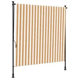 markiza-reczna-pomaranczowo-biala-stalowa-rama-antracytowa-200x270-cm