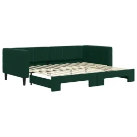 ciemnozielona-lezanka-rozkladana-2-w-1-223-x-100-x-68-cm