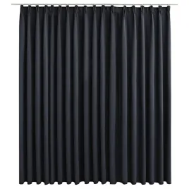 elegancka-zaslona-z-metalowymi-haczykami-290-x-245-cm-czarny-100percent-polie