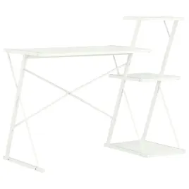 biale-biurko-z-regalem-116-x-50-x-93-cm-stalowa-konstrukcja-x