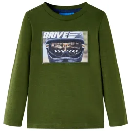 dzieciecy-longsleeve-z-nadrukiem-kasku-ciemne-khaki-rozmiar-116