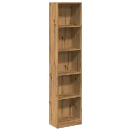 biblioteczka-dab-artystyczny-40-x-24-x-176-cm-drewno-konstrukcyjne