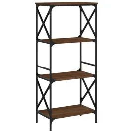regal-na-ksiazki-brazowy-dab-59-x-35-x-132-cm-z-metalowa-rama
