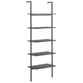 czarny-regal-drabinowy-5-poziomowy-64-x-35-x-185-cm