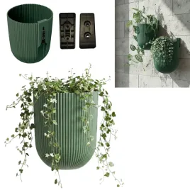 doniczka-wiszaca-kwietnik-scienny-o-14-5cm-h-18cm-zielona-uchwyt-wklad