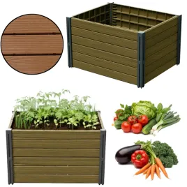 rabata-ogrodowa-grzadka-podwyzszona-imitacja-drewna-brazowa-62x76x46-cm