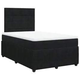 lozko-kontynentalne-czarne-190-x-120-x-1405-1505-cm-z-materacem-i-toppere