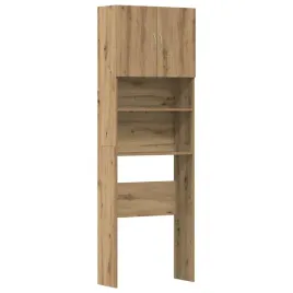 szafka-na-pralke-dab-artisan-64-x-24-x-190-cm-z-2-drzwiczkami-i-przegrodami