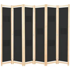 parawan-wolnostojacy-z-6-panelami-i-kieszeniami-czarny-240x170x4-cm-dre