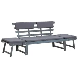 drewniana-lawka-ogrodowa-2-w-1-z-poduszkami-ciemnoszarymi-155-190-cm