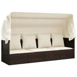 lezanka-ogrodowa-z-regulowanym-daszkiem-polirattan-brazowa-203x65x127-cm