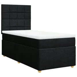 lozko-kontynentalne-czarne-190-x-90-x-1405-1505-cm-z-materacem-90-x-190-x