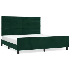 rama-lozka-z-zaglowkiem-ciemnozielona-203-x-186-x-118-128-cm