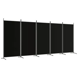 parawan-5-panelowy-z-tkaniny-i-zelaza-czarny-433x180-cm