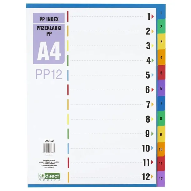 d-rect-przekladki-pp-a4-1-12-segregator-kolor-wielokolorowy